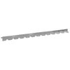vidaXL Gazonrand 30 pcs 102 x 4 x 4 cm Staal Zilverkleurig