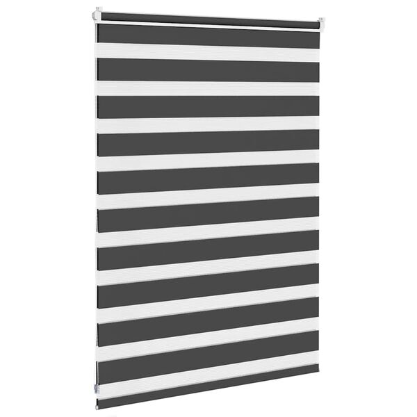 vidaXL Zebra rolgordijn 115x100 cm stofbreedte 110,9 cm zwart