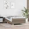 vidaXL Boxspring bed 100x200 cm stof taupe