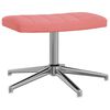 vidaXL Relaxstoel met voetenbank fluweel roze