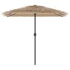 vidaXL Parasol met stalen paal 248x248x248 cm bruin