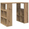 vidaXL Bureau Artisan Eiken Bewerkt hout 90 x 50 x 75 cm