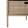 vidaXL Tuinkast 55x59x80 cm poly rattan beige