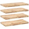 vidaXL Wandschappen 4 st zwevend 100x40x4 cm onbehandeld acaciahout