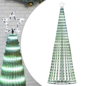 vidaXL LED-kerstboom 475 LEDs koud wit 247 cm