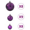 vidaXL Kerstballen 100 st &Oslash;3/4/6 cm lila