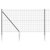 vidaXL Gecombineerd draadhek met spikes 10 x 1 m (B x H)