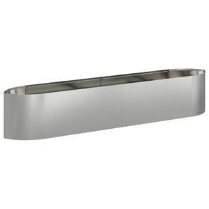 vidaXL Verhoogd Tuinbed Gegalvaniseerd staal 220 x 40 x 40 cm Staal