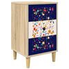vidaXL Nachtkastje MAINZ Sonoma Eiken 36 x 33 x 60 cm Bewerkt hout