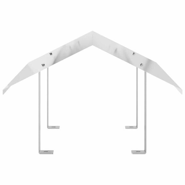 vidaXL Rookkap Zilver 60 x 60 x 38 cm Roestvrij staal