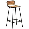 vidaXL Barstoelen 2 st massief mangohout