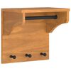vidaXL Wandkapstok SANDNES 43x30x42 cm massief grenenhout