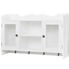 vidaXL Wandschap voor boeken/DVD's MDF wit