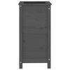 vidaXL Plantenbak 40x40x78 cm massief grenenhout grijs