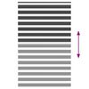 vidaXL Zebra rolgordijn 150x230 cm stofbreedte 145,9 cm zwart