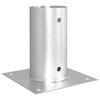 vidaXL Ronde grondanker 12 st zilver 15 x 15 x 15 cm Metaal