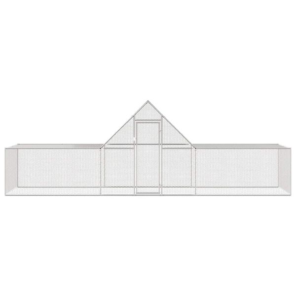 vidaXL Kippenren 6x2x2 m gegalvaniseerd staal