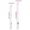 vidaXL Hekpalen 13 pcs Grijs Ø32mm 170 cm Gegalvaniseerd staal
