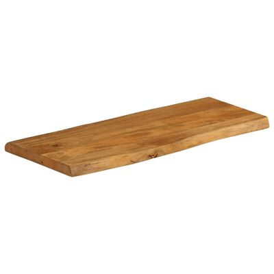 vidaXL Tafelblad met natuurlijke rand 100x40x3,8 cm massief mangohout