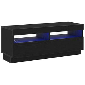 vidaXL TV-kast Zwart Eiken 100 x 35 x 40 cm Bewerkt hout