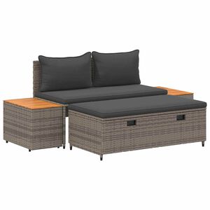 vidaXL Buiten bankenset 4 -Seater 4 st 55 x 30 x 39 cm Rechthoekig