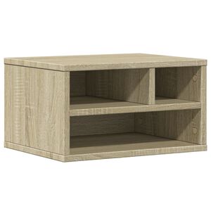 vidaXL Printerkastje 40x32x22,5 cm bewerkt hout sonoma eikenkleurig