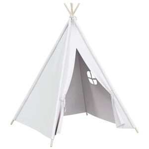 vidaXL Kindertipitent met tas 120x120x150 cm peachskin wit