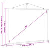 vidaXL Projectiescherm met statief 4:3 84''