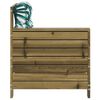 vidaXL Tuinbank met armleuning en kussens geïmpregneerd grenenhout