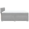 vidaXL Boxspring met matras stof lichtgrijs 140x190 cm