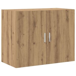 vidaXL Wandkast Artisanaal eiken 80 x 42,5 x 64 cm Bewerkt hout