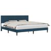 vidaXL Bedframe met hoofdeinde Blauw 180 x 200 cm Fluweel