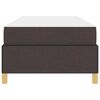 vidaXL Bedframe met matras Donkerbruin 100 x 200 cm Stof