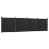 vidaXL Schuttingpaneel 699x186 cm HKC grijs