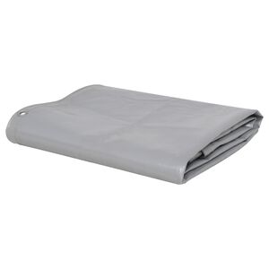 vidaXL Dekzeil 650 g/m&sup2; 1,5x10 m grijs