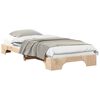 vidaXL Bedframe Bruin 90 x 210 cm Massief grenenhout