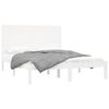 vidaXL Bedframe massief hout wit 140x200 cm