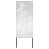 vidaXL Tuin Privacy Screen Zilver 50 x 140 cm Gegalvaniseerd staal