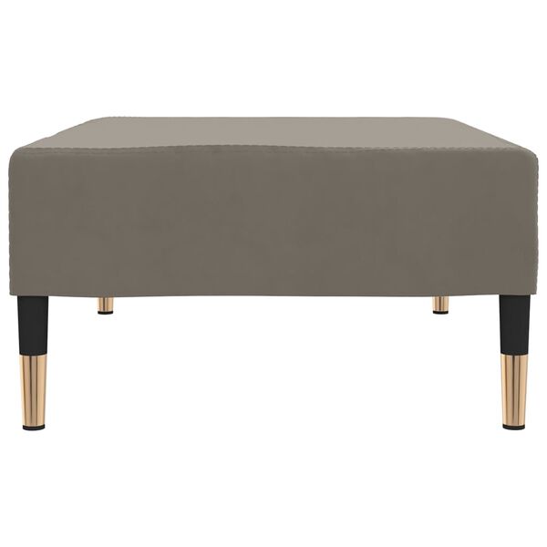 vidaXL Voetenbank 78x56x32 cm fluweel lichtgrijs