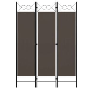 vidaXL Kamerscherm met 3 panelen 120x180 cm antraciet