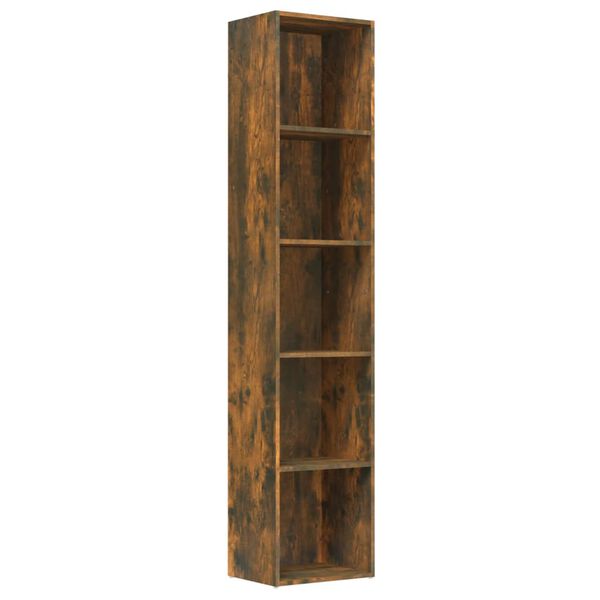 vidaXL Boekenkast 40x30x189 cm bewerkt hout gerookt eikenkleurig