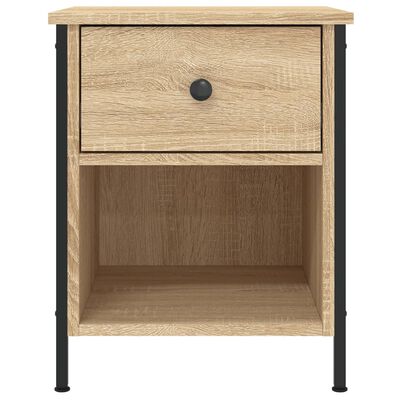 vidaXL Nachtkastjes 2 st 40x42x50 cm bewerkt hout sonoma eikenkleurig