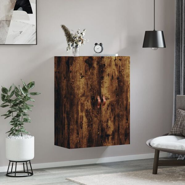 vidaXL Wandkast 69,5x34x90 cm gerookt eikenkleurig