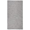 vidaXL Buitenkleed platgeweven 80x150 cm bruin en blauw