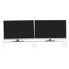 vidaXL Monitorstandaard 100x27x10 cm massief grenenhout wit