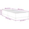 vidaXL Bedframe Cr&egrave;me 80 x 200 cm Katoenen stof