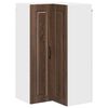 vidaXL Wandhoekkast PORTO Bruin Eiken 57 x 57 x 100 cm Bewerkt hout