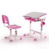 Vipack Kinderbureau verstelbaar Comfortline 201 met stoel roze en wit