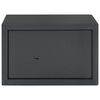 vidaXL Kluisdoos met slot Donkergrijs 31 x 20 x 20 cm Staal