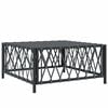 vidaXL Tuintafel 70x70x34 cm geweven stof antracietkleurig